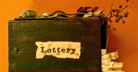 what does the stool symbolize in the lottery|The Lottery Symbols .